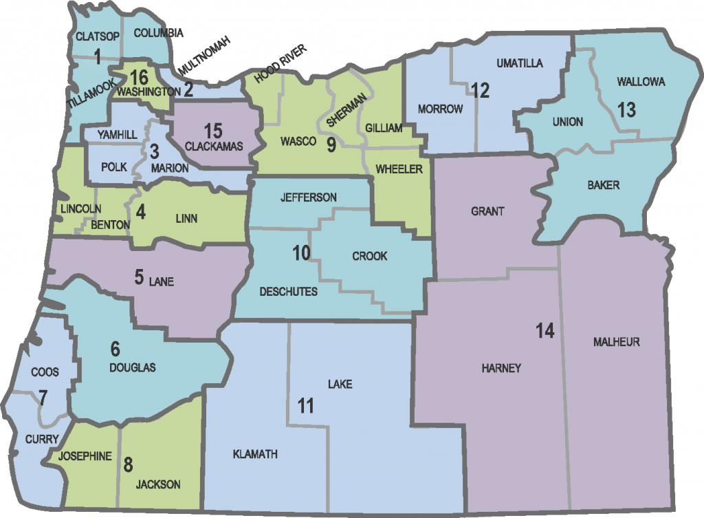 Oregon by District