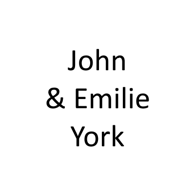 John & Emilie York